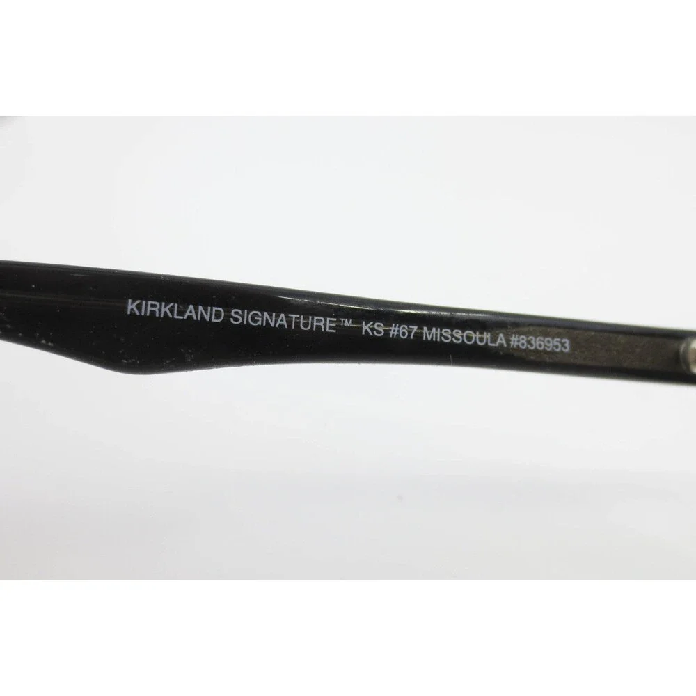 Kirkland Signature KS #67 Missoula Gunmetal Aviator Sunglasses 61-13-140 #836953